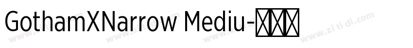 GothamXNarrow Mediu字体转换